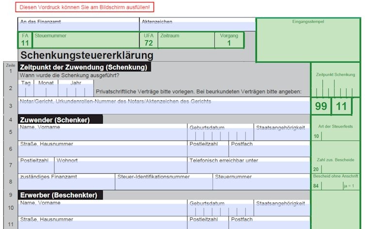 Schenkungssteuer freibeträge, steuern bei schenkung Stuerklasse 1 freibetrag
