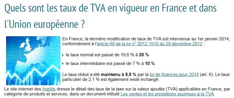 Taxe sur la valeur ajoutée -TVA