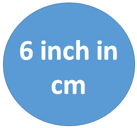Umrechnung 6 inch in cm