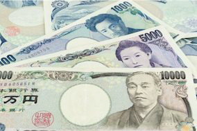 Japanische Banknoten Yen