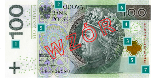 Die neue 100-Zloty Banknote